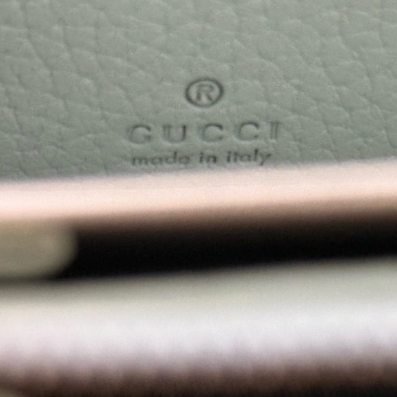 GUCCI GG Marmont Zip Around Wallet w/ Bamboo in Teal ~ NWT & COA - Picture 9 of 15